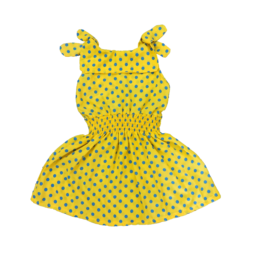 Yellow doted dress