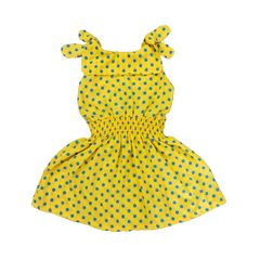 Yellow doted dress